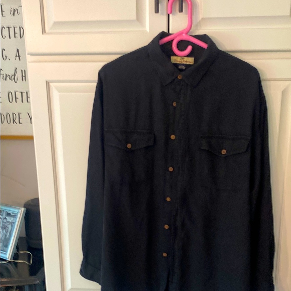 Tommy Bahama Black Shirt Jacket